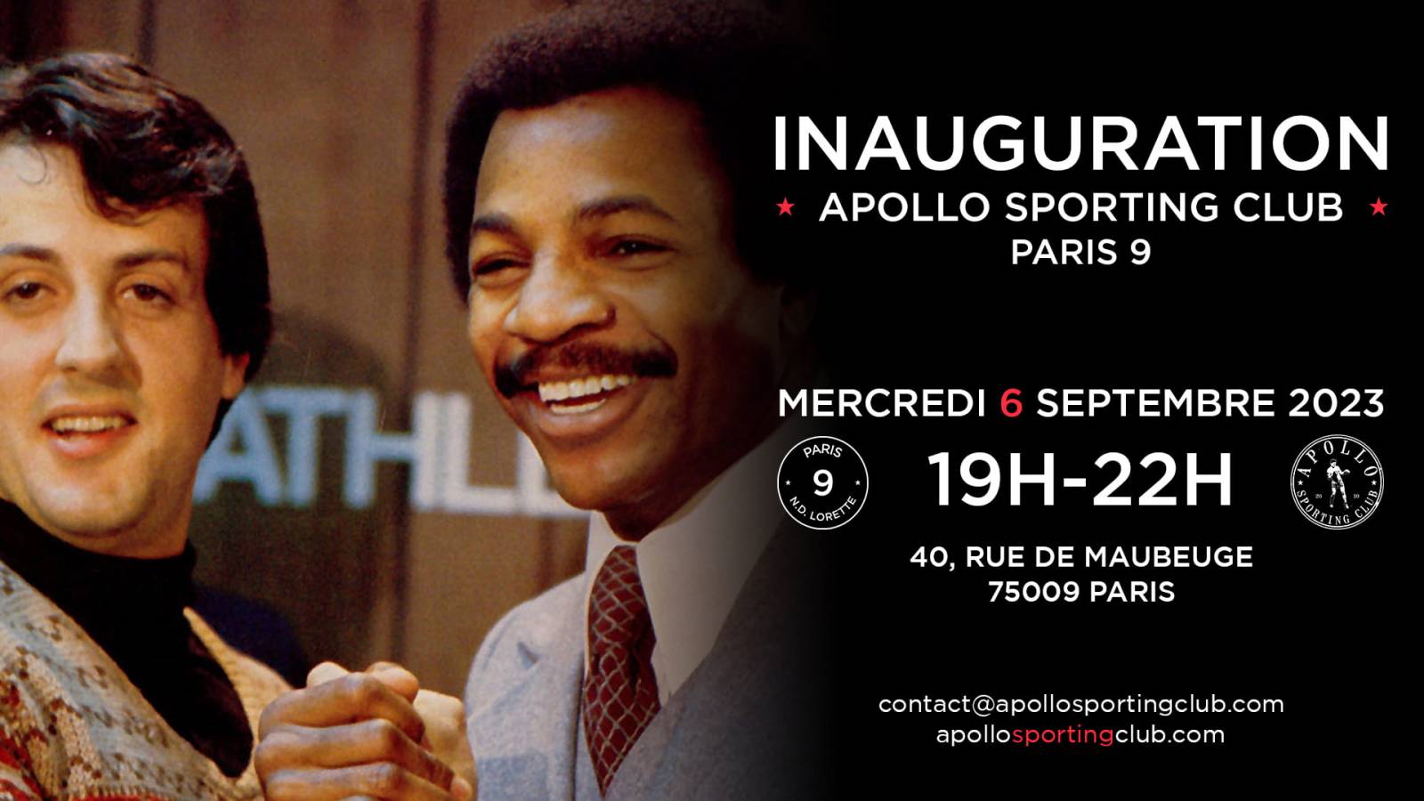 Participe à l'inauguration de Apollo Paris 9 club de boxe et fitness