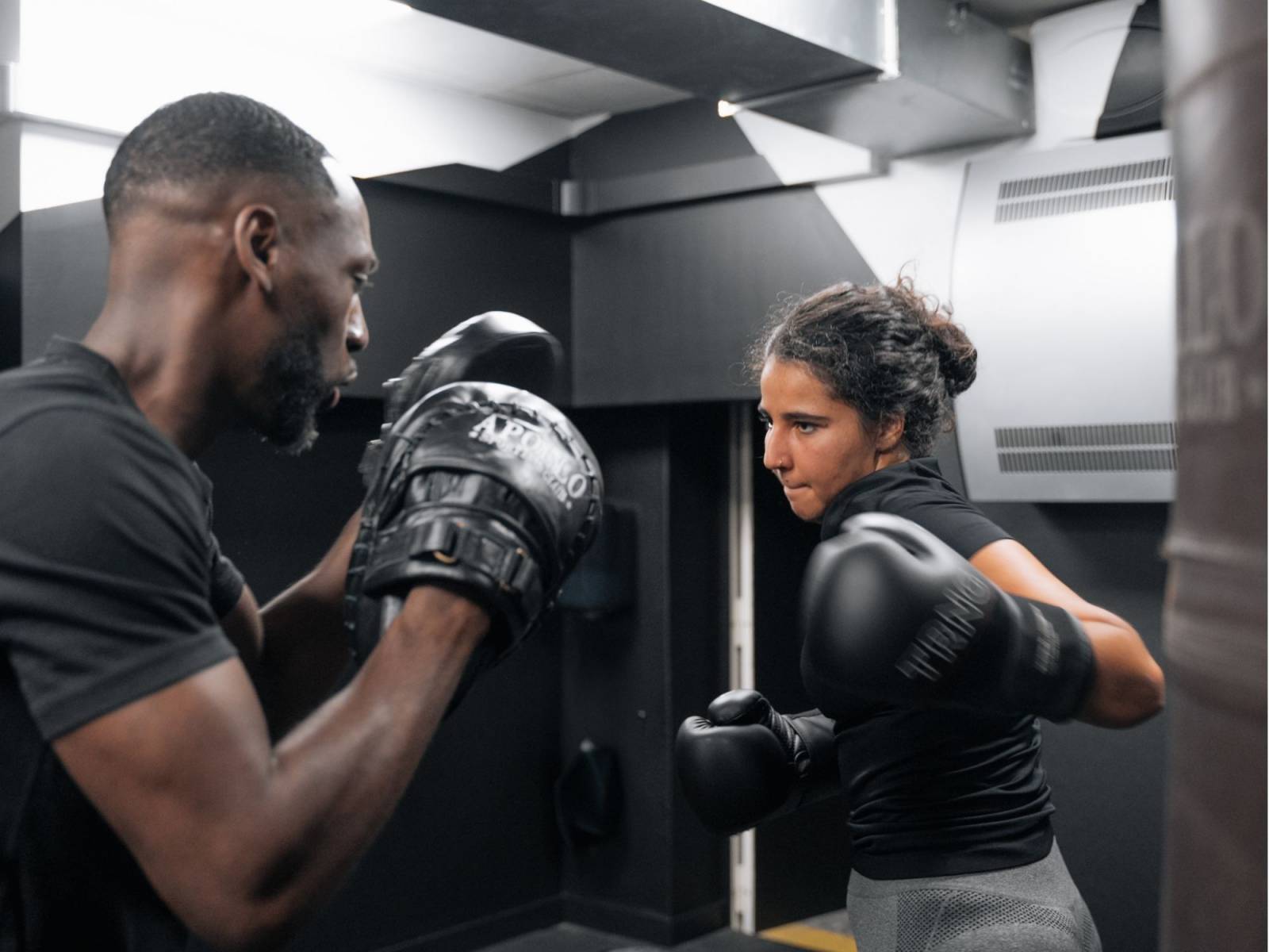 Entrainement boxing bag femme