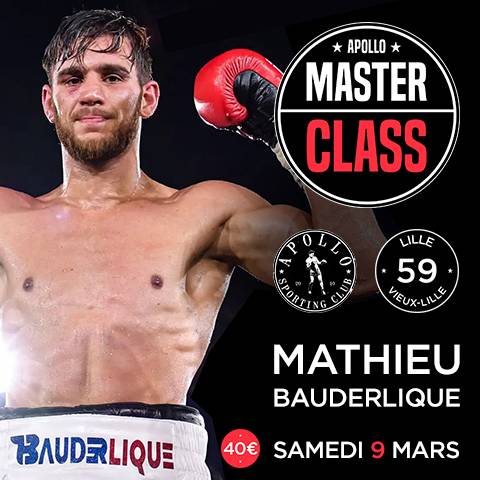 MASTERCLASS APOLLO : Mathieu Bauderlique à Lille