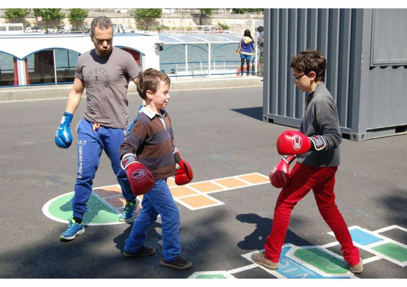 club de boxe éducative à Paris 19 pour les jeunes de la Protection de l'Enfance 