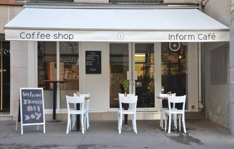 la devanture de l'inform café pour déguster un brunch ou un lunch