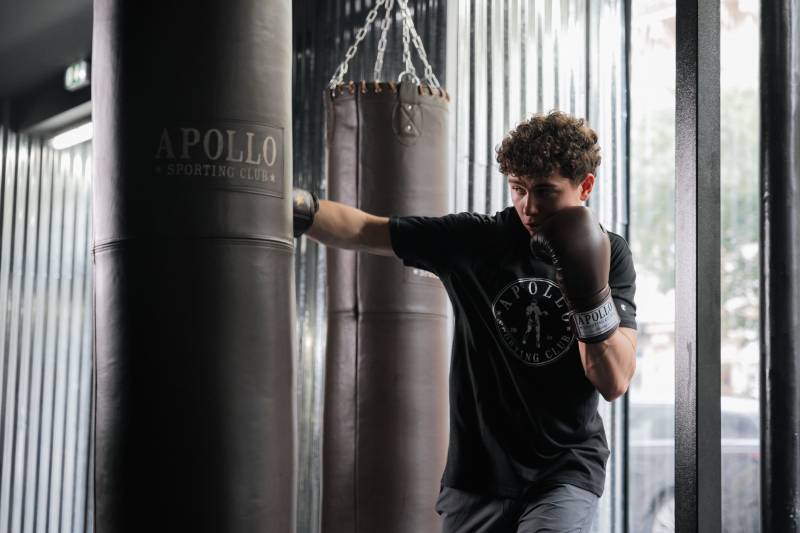 Boxing bag jeune 