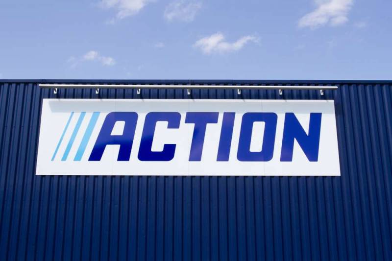 devanture d'un magasin action avec son logo
